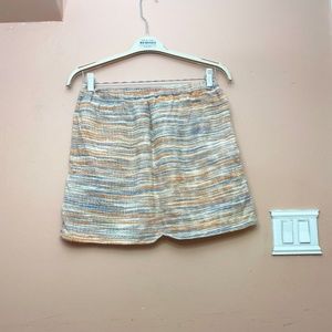 Orange and blue skirt